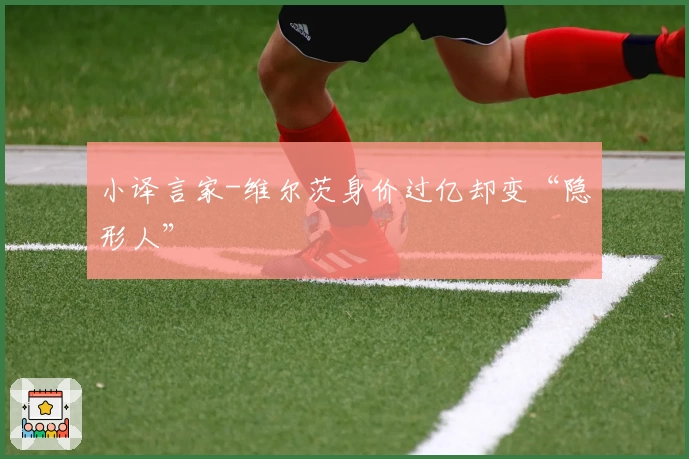 小译言家-维尔茨身价过亿却变“隐形人”